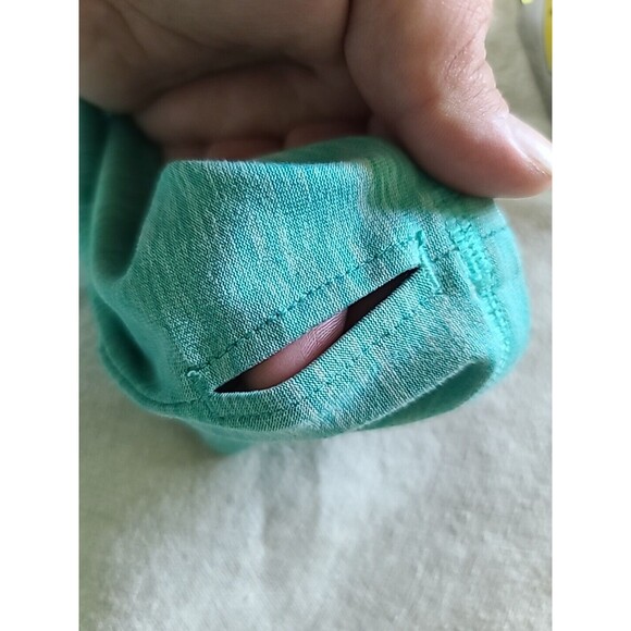 Old Navy Active Large Girls Long Sleeve Top Aqua - Picture 9 of 12